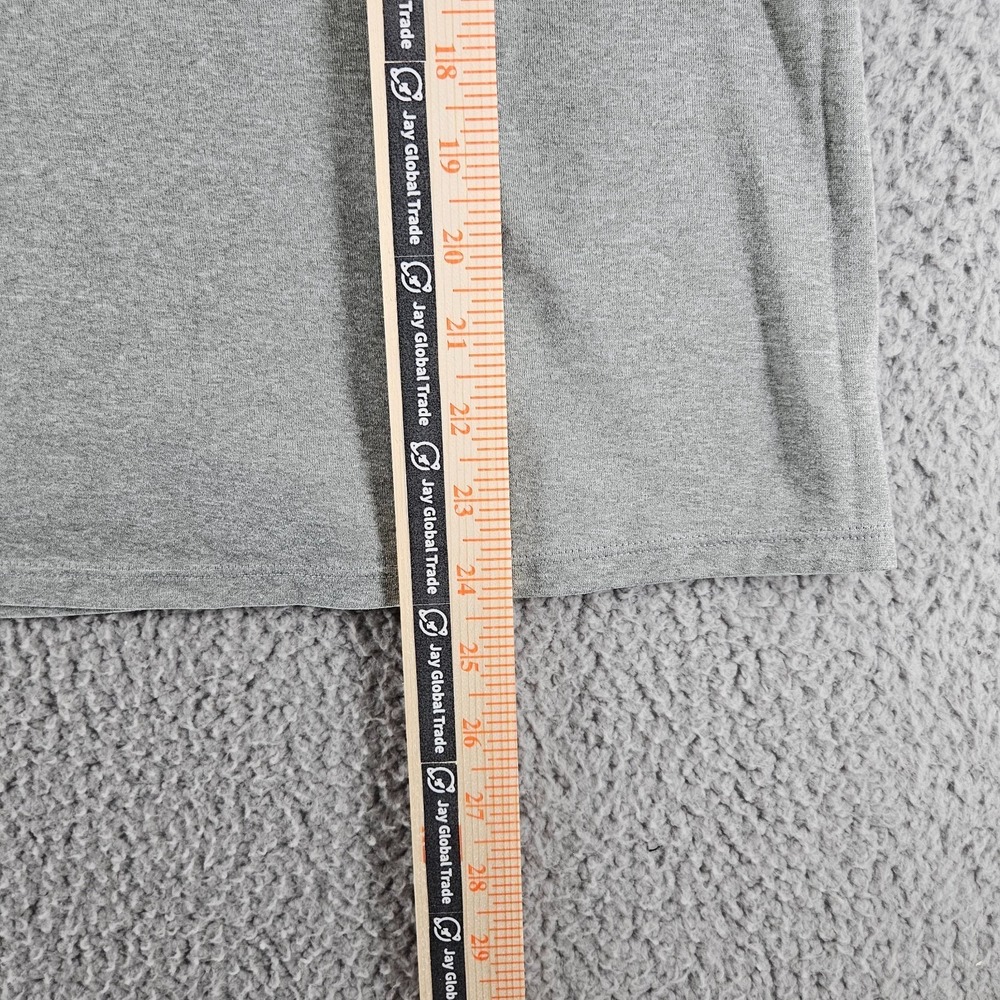 Under Armour HeatGear Gray Orange Logo T-Shirt Youth XL Womens Small Loose Fit - Picture 6 of 7
